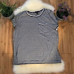 Black and white striped JCrew T-shirt